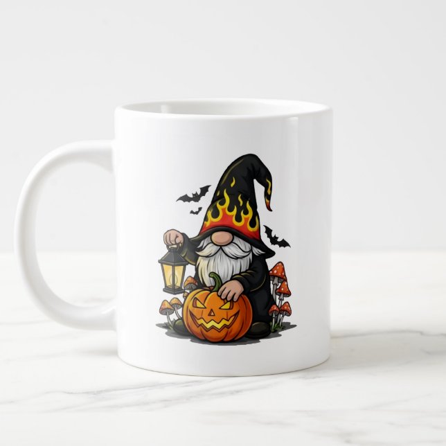 Halloween-Gnom Jumbo-Spezialbecher Jumbo-Tasse (Links)
