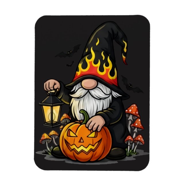 Halloween-Gnom-Magnet Magnet (Vertikal)