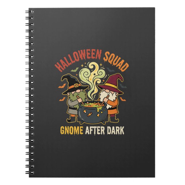 Halloween-Gnom-Mitternachtsstreich Notizblock (Vorderseite)