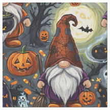 Halloween-Gnom-Musterstoff
