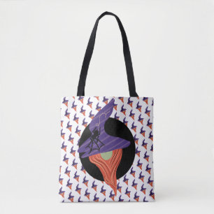 Halloween-Gnom-Spinnendoodle-Musterillustration