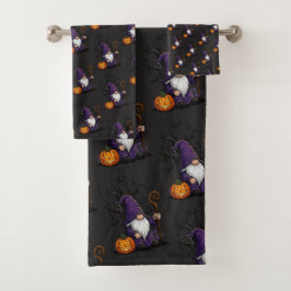 Halloween-Gnom-Tuch-Set Badhandtuch Set
