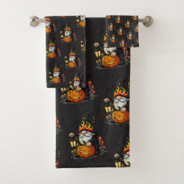 Halloween-Gnom-Tuch-Set Badhandtuch Set