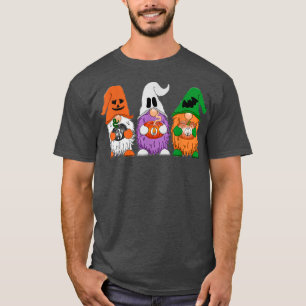 Halloween Gnomas Niedlicher Herbstkürbis T-Shirt