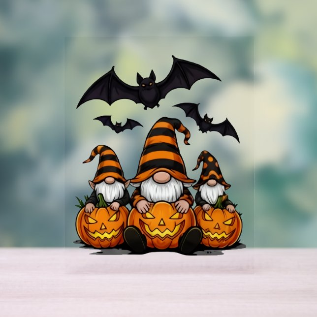 Halloween Gnome Acrylic Sign Acrylschild (Neutral)