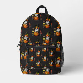 Halloween Gnome Backpack Bedruckter Rucksack
