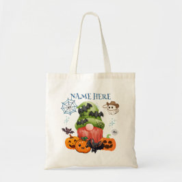 Halloween Gnome Bat Candy Tote Bag Tragetasche