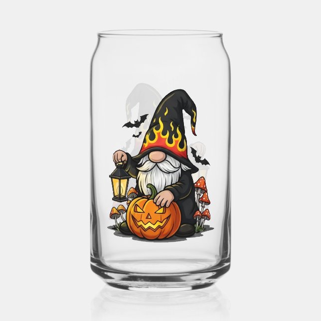 Halloween Gnome Drinkware Set Dosenglas (Vorderseite)