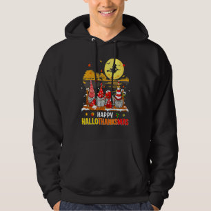 Halloween Gnome Frohes Hallodanksmas Erntedankfest Hoodie
