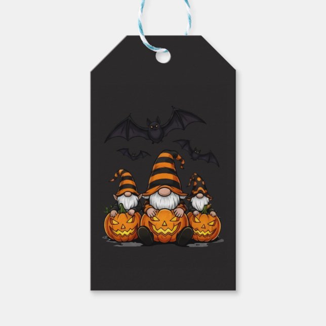 Halloween Gnome Gift Tag Geschenkanhänger (Vorderseite)