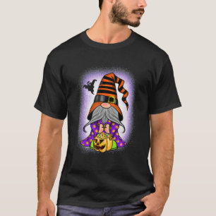 Halloween Gnome Hexe gebleicht Pumpkin Herbst Herb T-Shirt