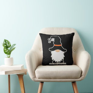 Halloween Gnome Hexenhühner Schwarzer Hut Kissen