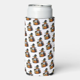 Halloween Gnome Koozie Selters Dosenkühler