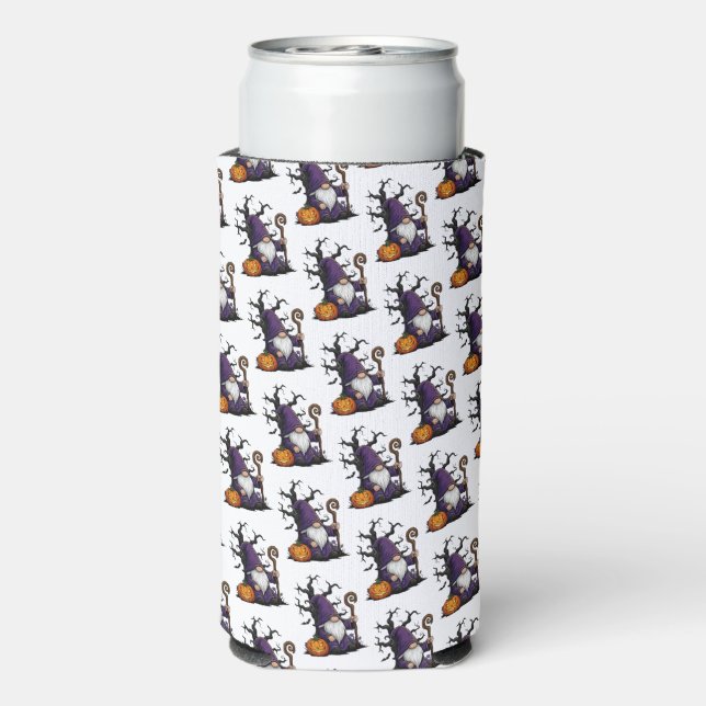 Halloween Gnome Koozie Selters Dosenkühler (Seltzer Rückseite)