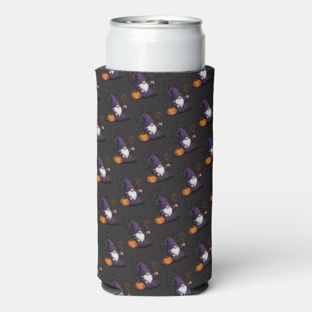 Halloween Gnome Koozie Selters Dosenkühler (Seltzer Rückseite)