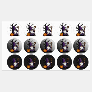 Halloween Gnome Labels Etiketten