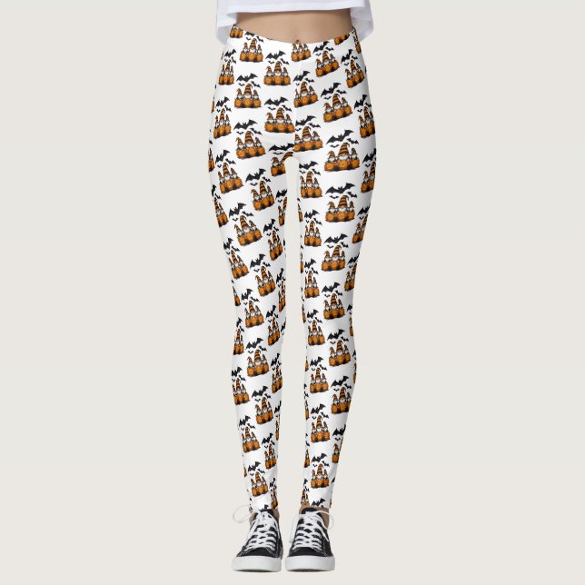 Halloween-Gnome-Leggings Leggings (Vorderseite)