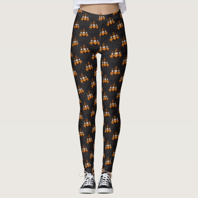 Halloween-Gnome-Leggings Leggings (Vorderseite)
