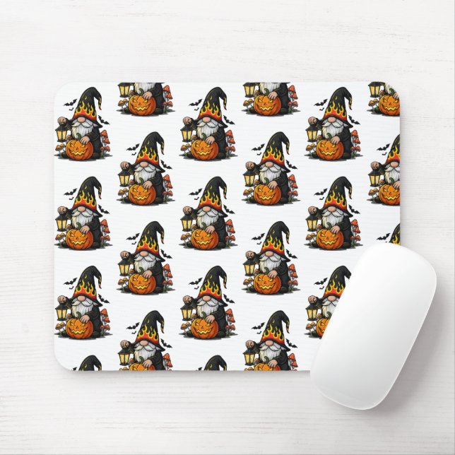 Halloween Gnome Mousepad (Mit Mouse)