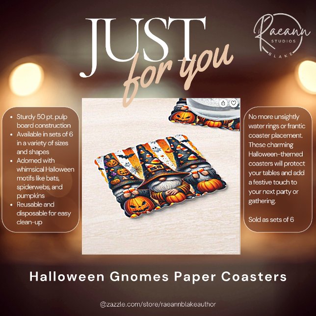 Halloween-Gnome-Papieruntersetzer Untersetzer (Von Creator hochgeladen)