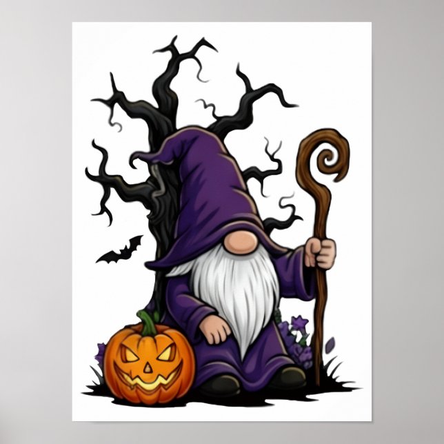 Halloween-Gnome-Plakat Poster (Vorne)