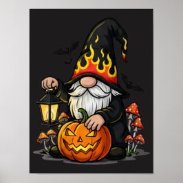 Halloween Gnome Poster