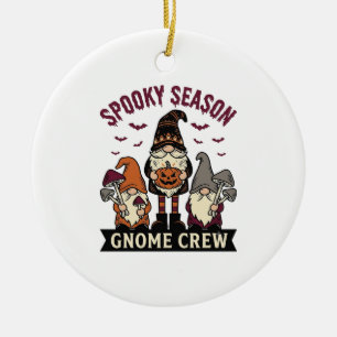 Halloween-Gnome-Shirt Gruseliger Gnome-Crew Vintag Keramik Ornament