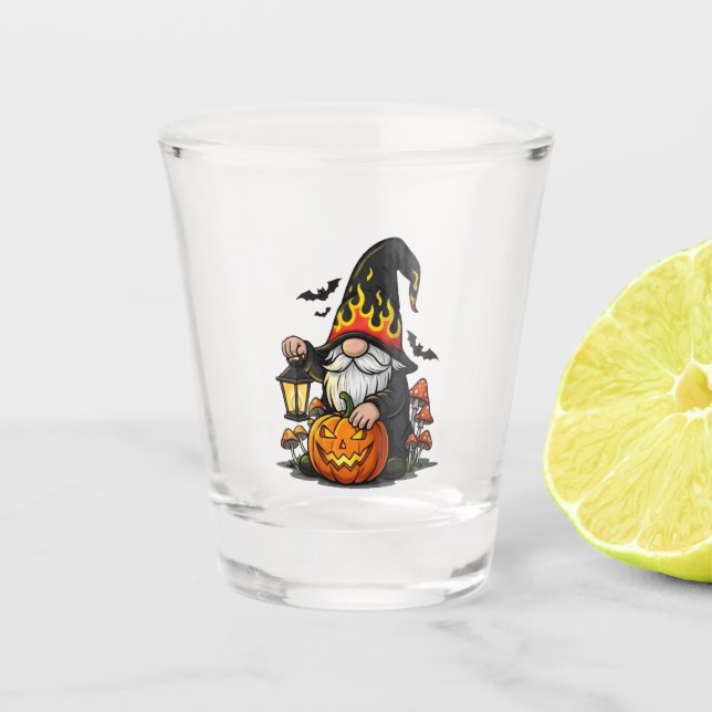 Halloween Gnome Shot Glass Schnapsglas (Vorderseite)