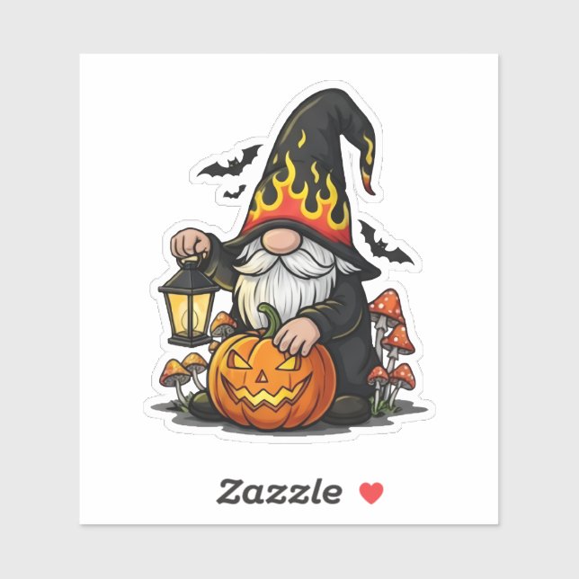 Halloween Gnome Sticker (Blatt)