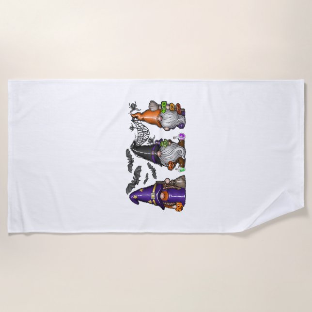 Halloween Gnome Strandtuch (Vorderseite)