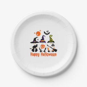 Halloween-Gnome Süßer Herbst-Kürbis Herbst Pappteller