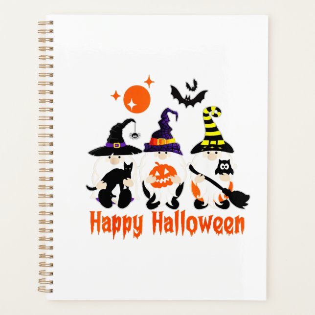 Halloween-Gnome Süßer Herbst-Kürbis Herbst Planer (Vorderseite)