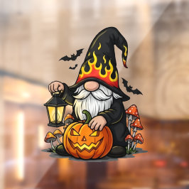 Halloween Gnome Window Cling Fensteraufkleber