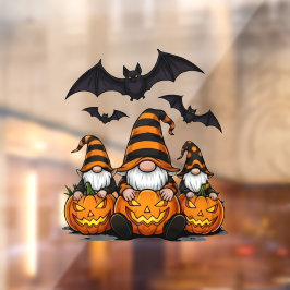 Halloween Gnome Window Cling Fensteraufkleber