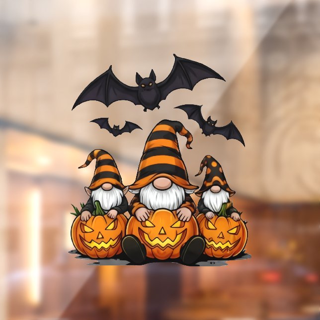 Halloween Gnome Window Cling Fensteraufkleber (Blatt 2)