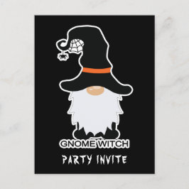 Halloween Gnome Witz Weiße Haare Einladung Postkar Postkarte