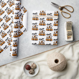 Halloween Gnome Wrapping Paper Geschenkpapier