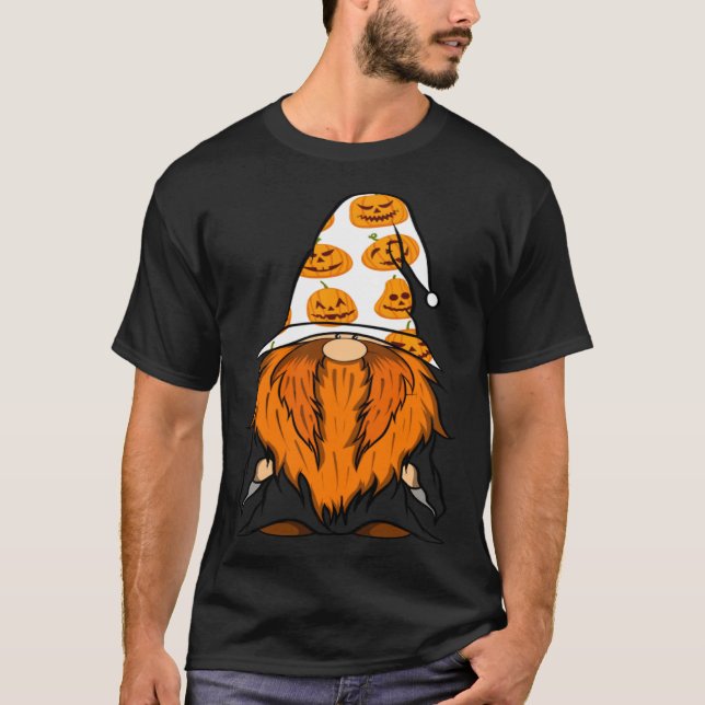 Halloween Gnomes Cute Autumn Pumpkin Fall  Holiday T-Shirt (Vorderseite)