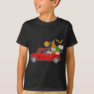 Halloween Gnomes Holiday Kostüm mit rotem Lkw Nr. T-Shirt