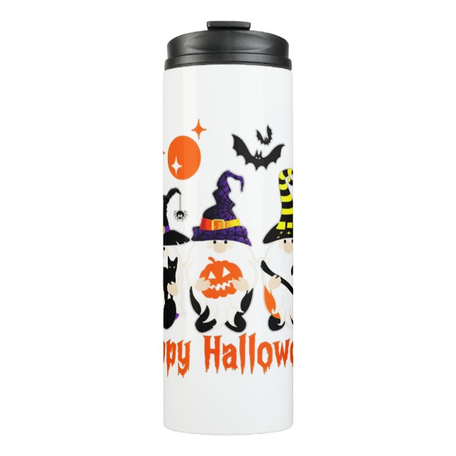 Halloween Gnomes Niedlicher Herbstpumpenfall Thermosbecher (Vorderseite)