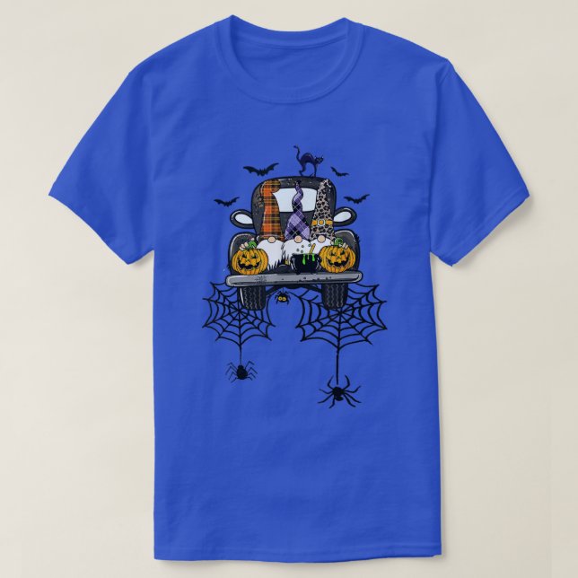 Halloween Gnomes Pumpkin Truck Funny Halloween Par T-Shirt (Design vorne)