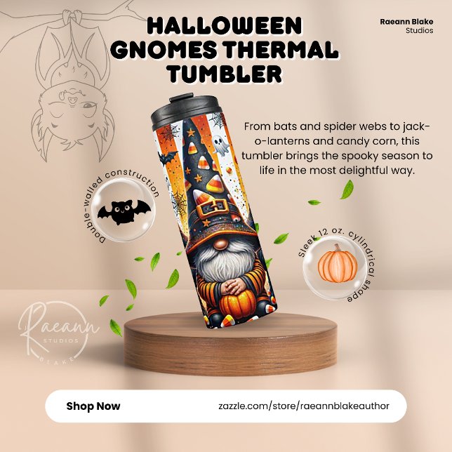 Halloween Gnomes Thermal Tumbler Thermosbecher (Von Creator hochgeladen)