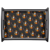 Halloween-Gnomn-Ablageplatte