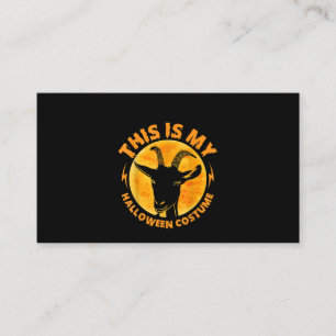 Halloween Goat Costumes Funny Goat Farm Bauer Visitenkarte