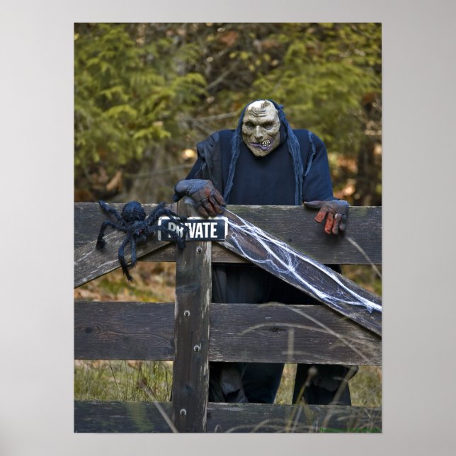 Halloween Goblin Portrait - Kunstdrucken Poster (Vorne)