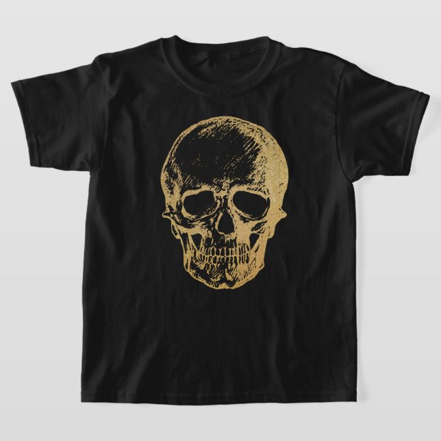 Halloween Gold Skull | T - SHIRT | Kinder (Ablage )