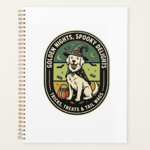 Halloween Golden Retriever Grusel Nacht Club Planer