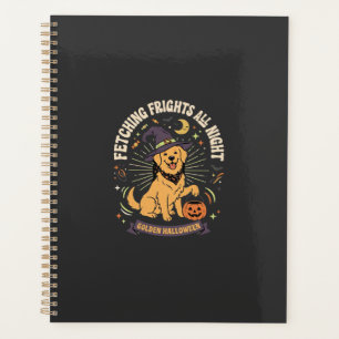 Halloween Golden Retriever Kürbis Unfug Planer