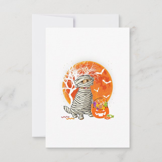 Halloween Golden Retriever Lover Dog Funny Gift RSVP Karte (Vorderseite)