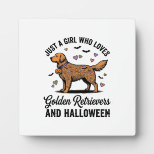 Halloween Golden Retriever Mädchen Hundemutter Vin Fotoplatte